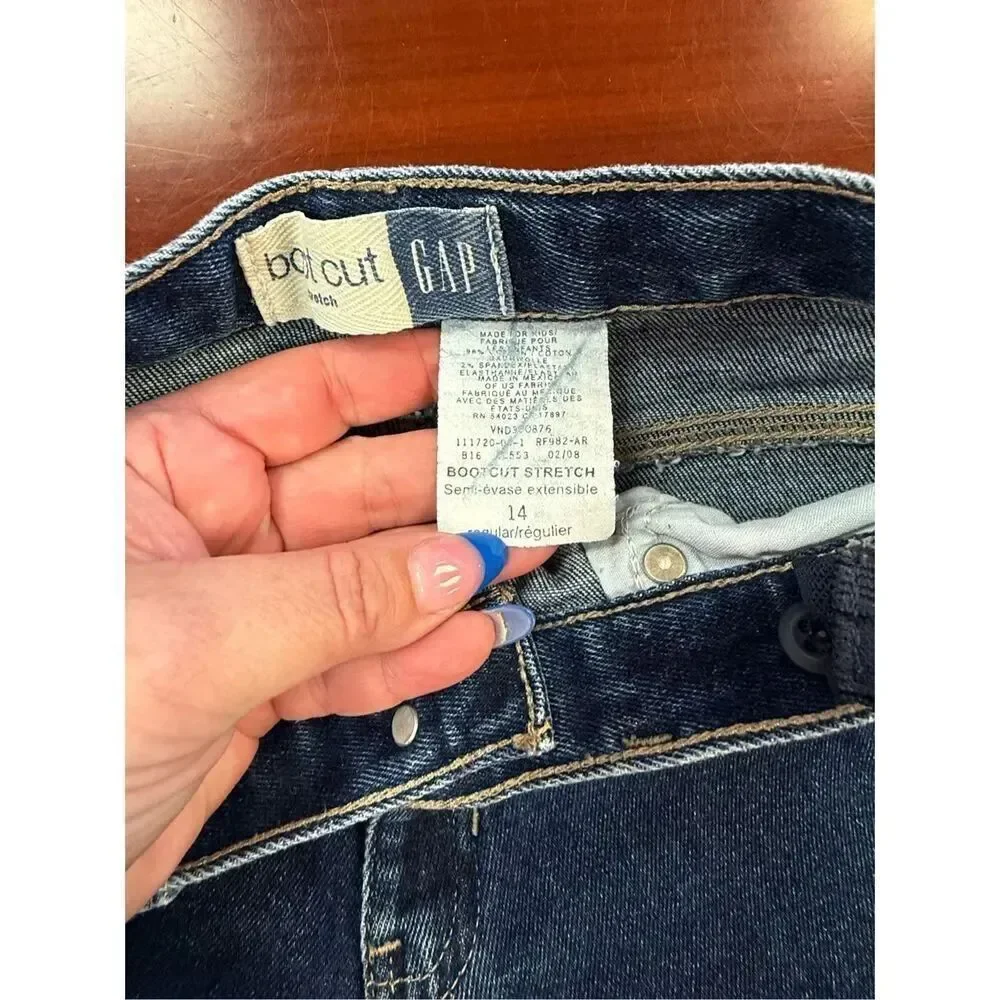 Gap Boot Cut Stretch Girls Jeans sz 14 EUC